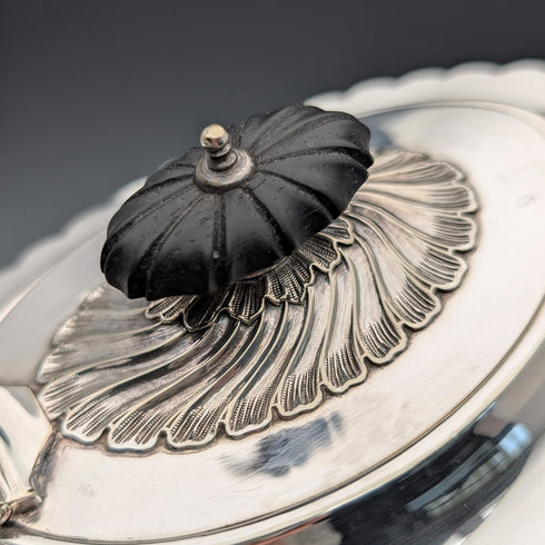 古董英國銀盤茶具,三件套,George Shadford Lee&Henry Wigfull